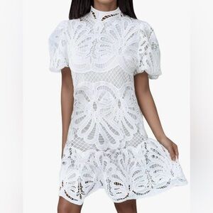 Elegant White Lace Dress
